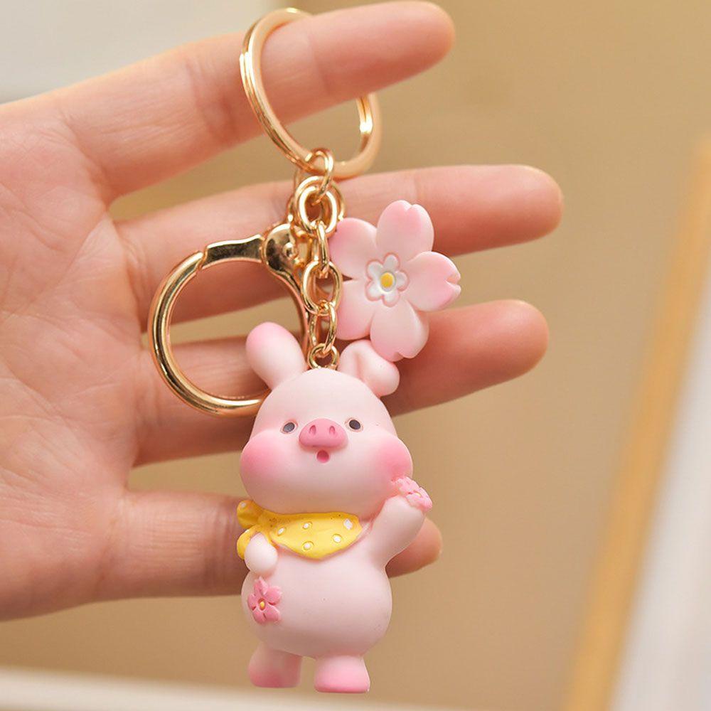 Móc Chìa Khóa Hình Heo Con Xinh Xắn Dễ Thương