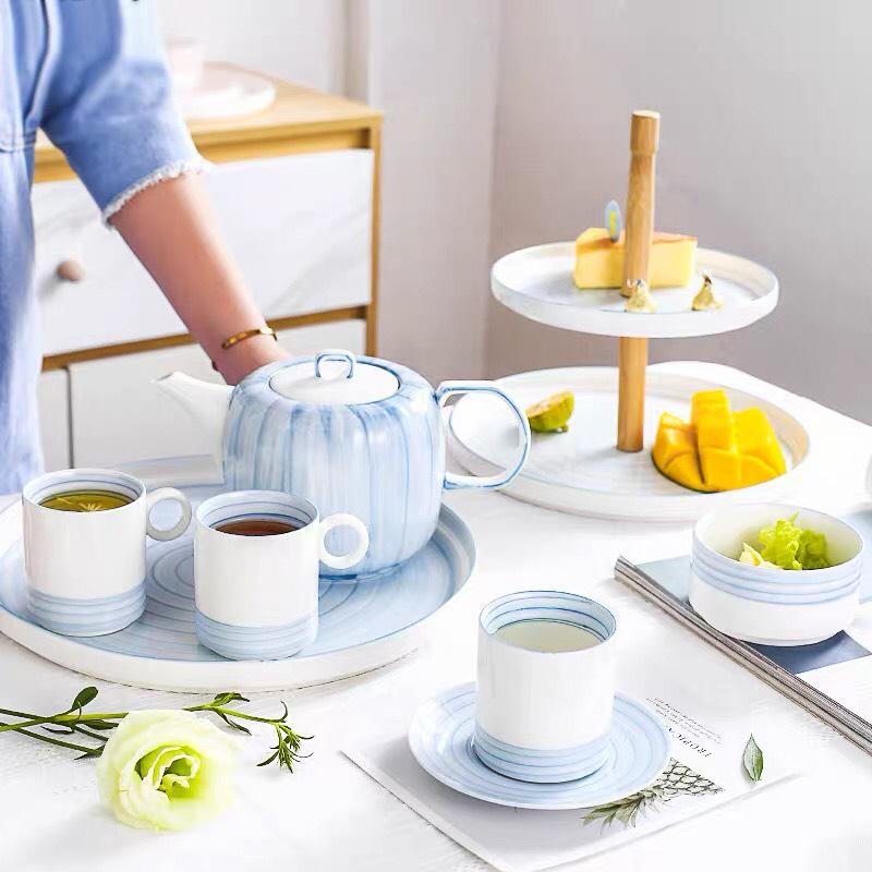 Ấm sứ, bình thủy tinh, cốc uống nước, chén trà lẻ món, ly tách