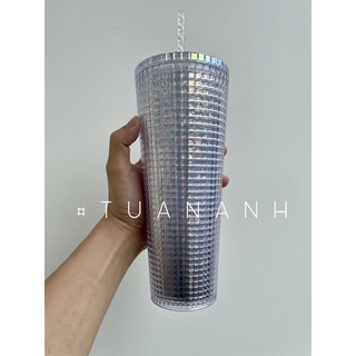 [Chính hãng] Ly Starbucks Studded Grid 2021 709ml - Studded Cup 24oz