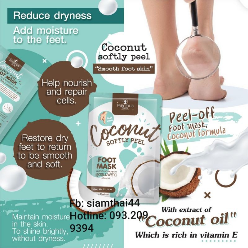 (Lẻ 1 Gói) Mặt Nạ Chân SOFTLY PEEL FOOT MASK BY PRECIOUS SKIN | BigBuy360 - bigbuy360.vn