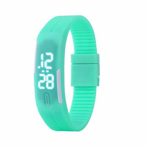 Đồng hồ led silicon kèm vòng tay thông minh