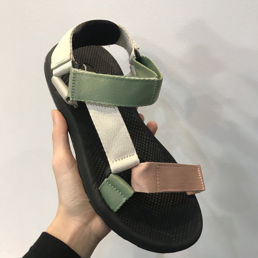 Giày Sandal Chữ Y Nam Nữ Học Sinh Sinh Viên Đi Học, Đi Chơi Đế Cao Su, Dép Có Quai Hậu, Dây Dù Full Size -Wigo Young