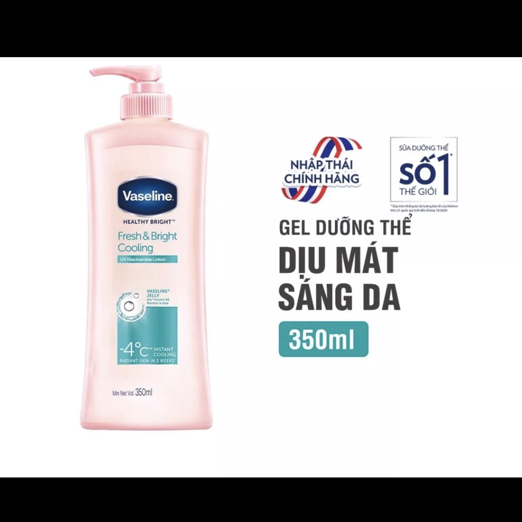 Sữa dưỡng thể trắng da Vaseline 400ML & 200ml