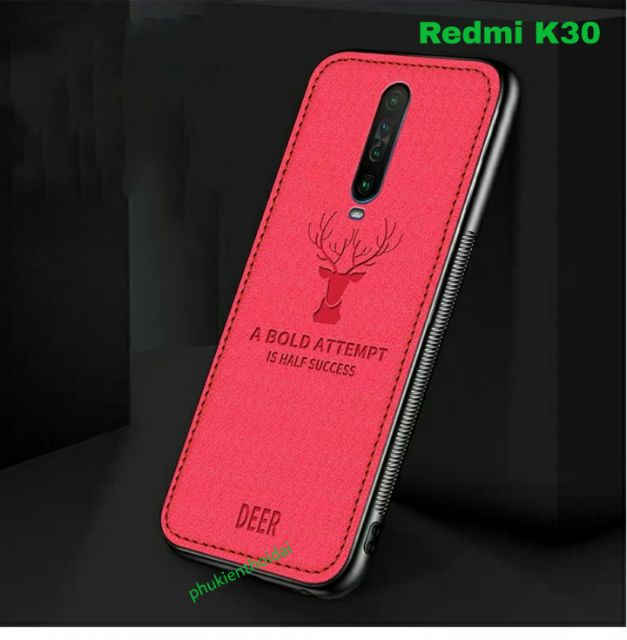 Ốp lưng Redmi K30 / K30 5G / K30 Pro / K40 / Poco F2 Pro / K50 Gaming / K60 / K60 Pro chống sốc vải đầu hươu cao cấp