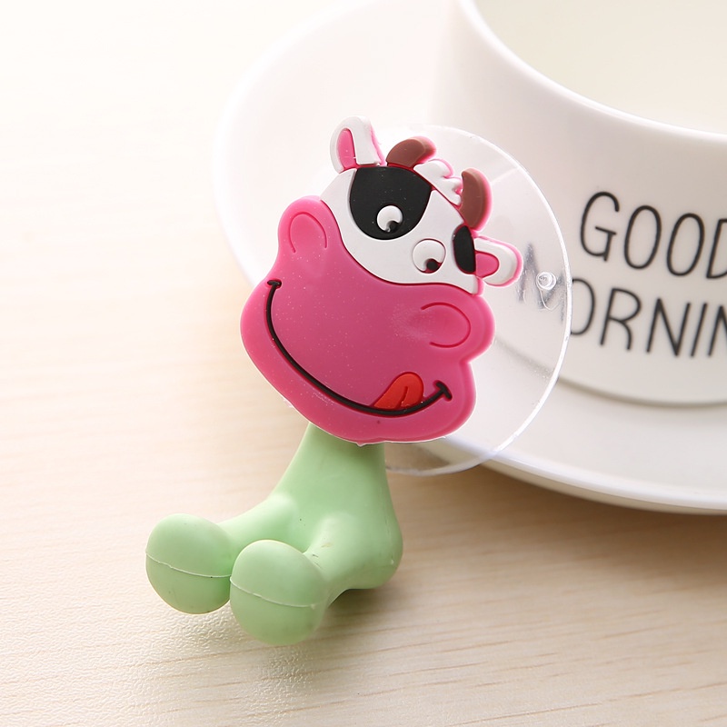 Kẹp Bàn Chải Đánh Răng, Móc Treo Khăn Mặt Cho Bé Hình Hoạt Hình Siêu yêu