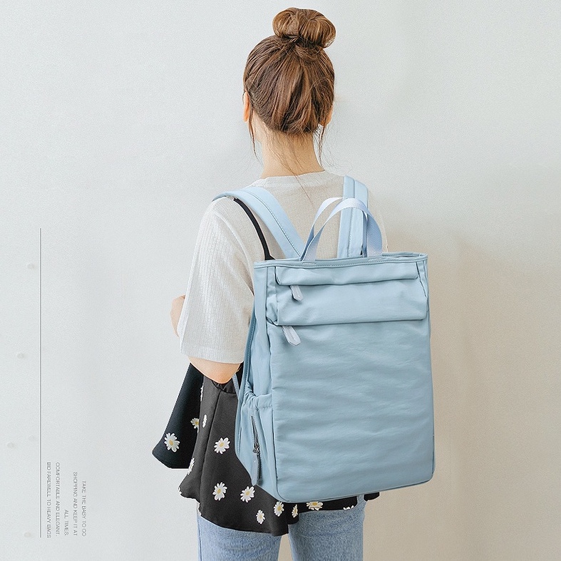 Túi Vải Oxford Khóa Kéo Siêu Nhẹ Chống Thấm Nước Đa Năng Phong Cách Mới Cho Mẹ Bỉm Sữa