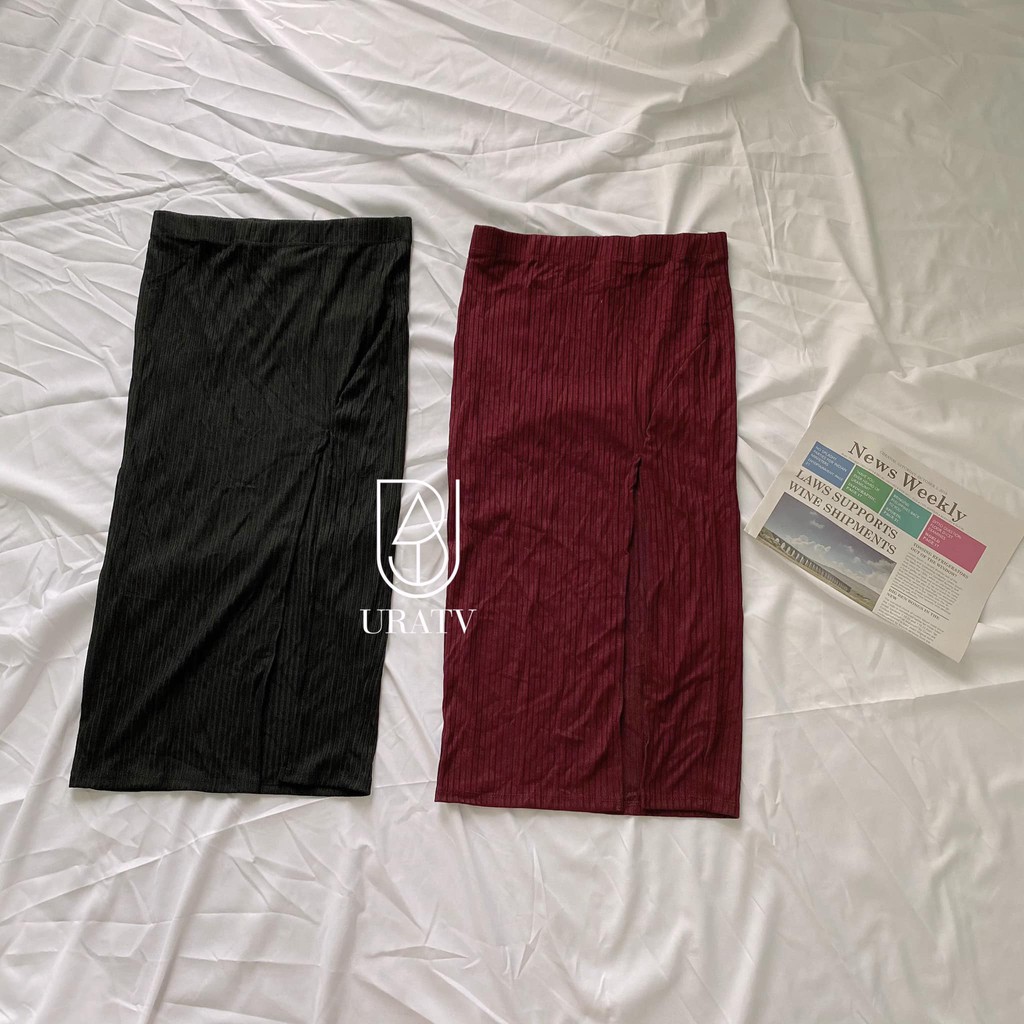 [FREESHIP-HÀNG CHUẨN XỊN] CHÂN VÁY THUN GÂN xẻ đùi F21 | BigBuy360 - bigbuy360.vn