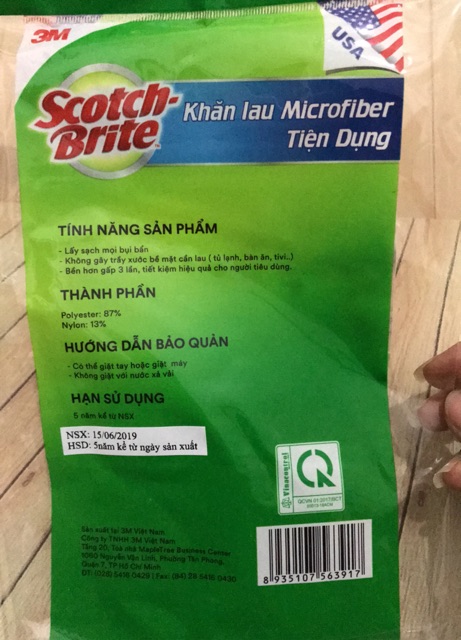 Combo 3 Khăn lau Scotch Brite 30x30cm tiện dụng