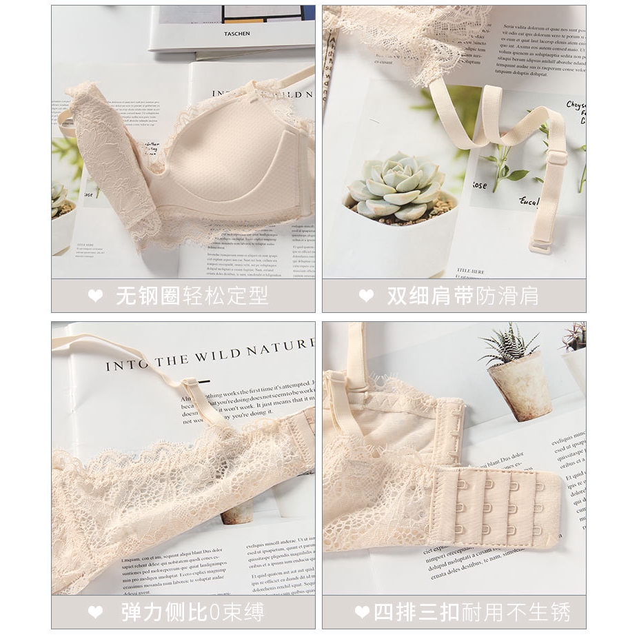 Bộ Đồ Lót Ren Không Gọng Gợi Cảm Dành Cho Nữ (Có Bán Lẻ Áo) | BigBuy360 - bigbuy360.vn