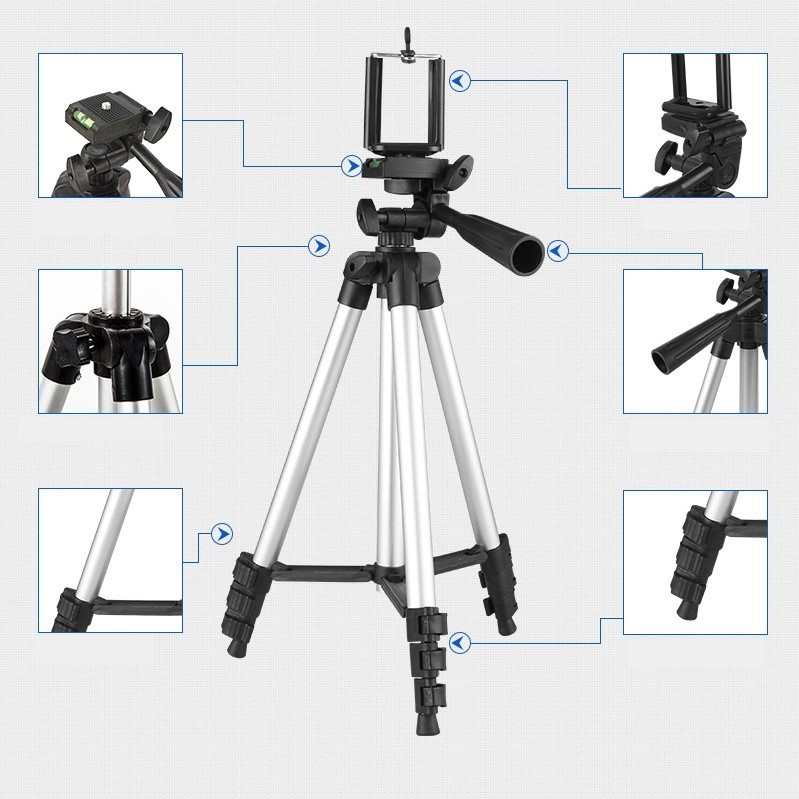 Gậy chụp ảnh 3 chân, Tripod 3120, chụp ảnh chuyên nghiệp cùng điện thoại