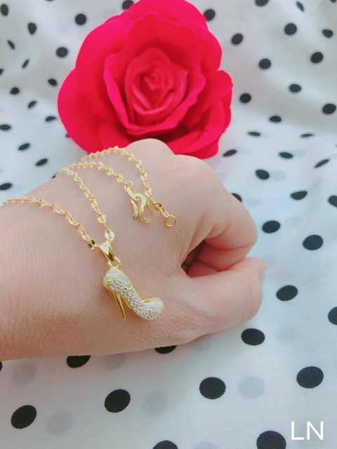 DÂY MẶT NỮ CHUẨN BẠC TA XI VÀNG 24k - THJ