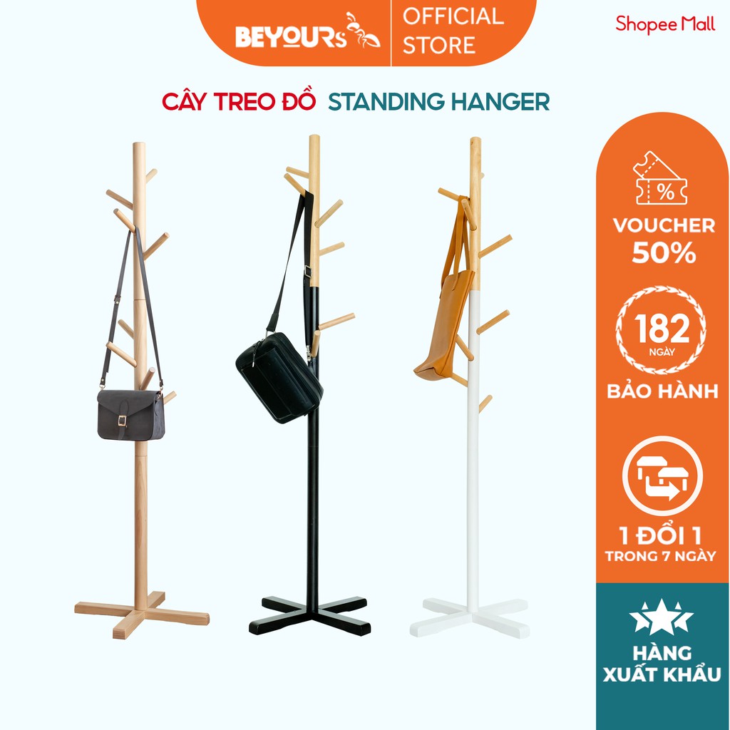 Cây Treo Quần Áo Gỗ BEYOURs Nội Thất Kiểu Hàn Lắp Ráp | BigBuy360 - bigbuy360.vn