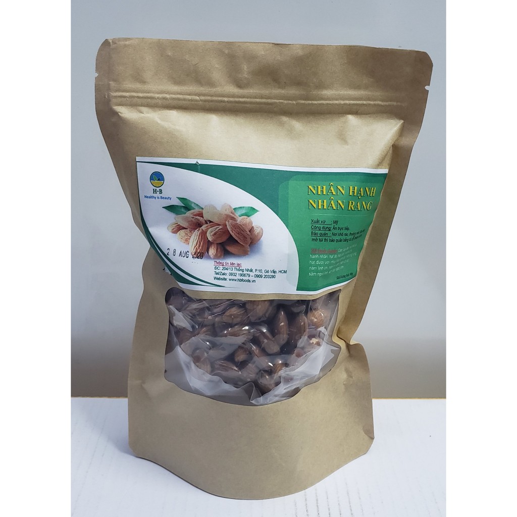 Nhân Hạnh Nhân Rang-Nhập khẩu Mỹ. 500g