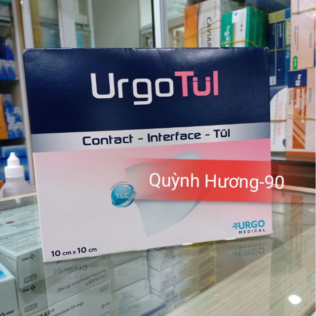 URGOTUL 10×10cm gạc lưới vô trùng băng vết thương