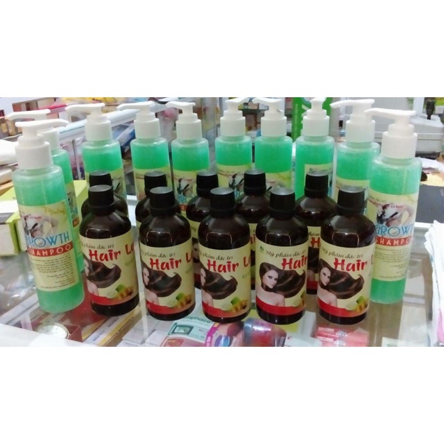 Bộ tinh dầu và dầu gội bưởi