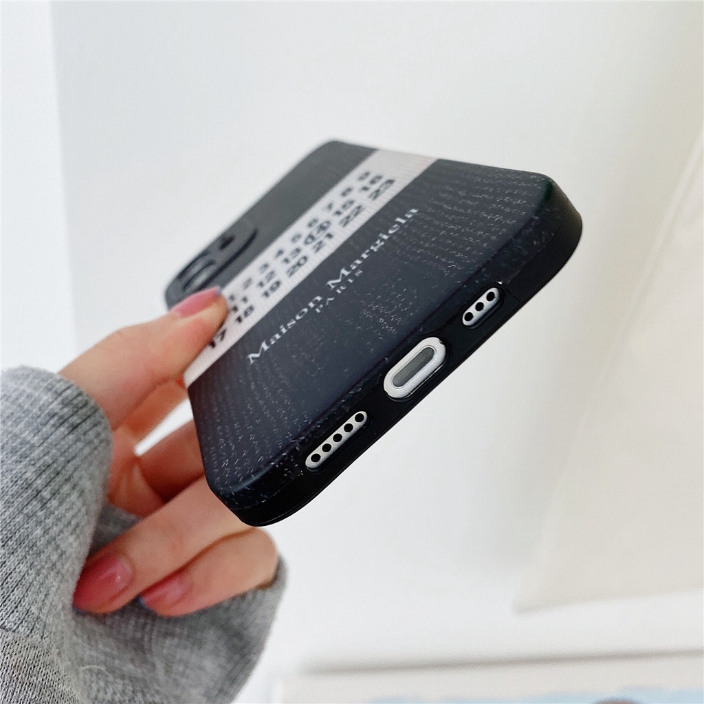 Ốp Điện Thoại Nhựa Mềm In Logo Maison Margiela Cho Iphone14 14Plus 14Pro 14ProMax 13 13Pro 13ProMax 12 12Pro 12ProMax  11 Pro Max 7 / 8plus Se2020 X / Xs Xr Xsmax