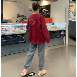 bộ nỉ đỏ sẫm