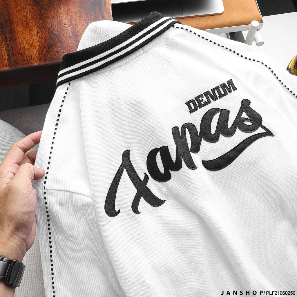 [Mã SRBACK010912 hoàn 20K xu đơn 50K] Áo Thun Polo Nam Fapas Basic Trắng Đen Đường Viền Cực Chất | BigBuy360 - bigbuy360.vn