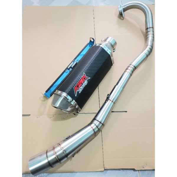 Pô KING DRAG lục giác full cổ cao cấp cho winer winer x sonic Exciter raider satria gsx wave sirius jupiter inox304