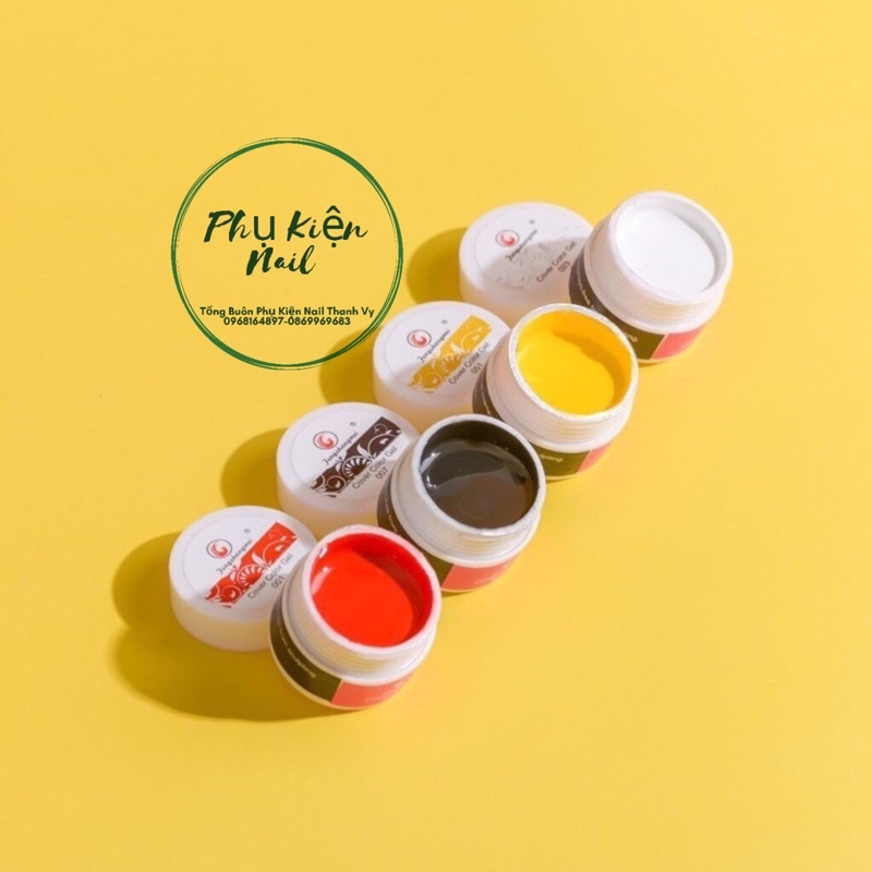 Gel vẽ nail, sét gel vẽ móng 12 màu, gel vẽ đặc cao cấp chính hãng