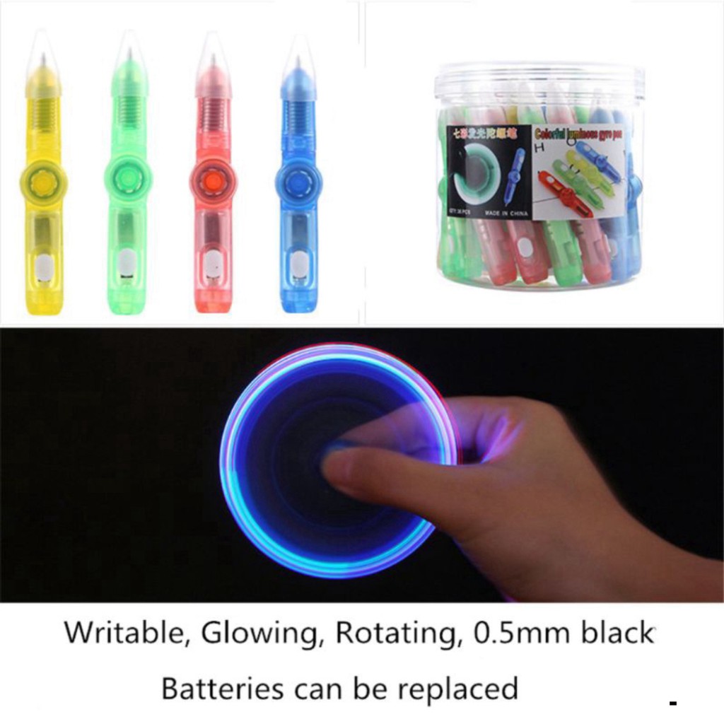 Con Quay Đồ Chơi Fidget Spinner Edc Có Đèn Led Giúp Giảm Stress