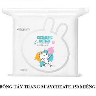Bông tẩy trang Maycreate 150 miếng Soft Close Skin Mẫu Mới auth