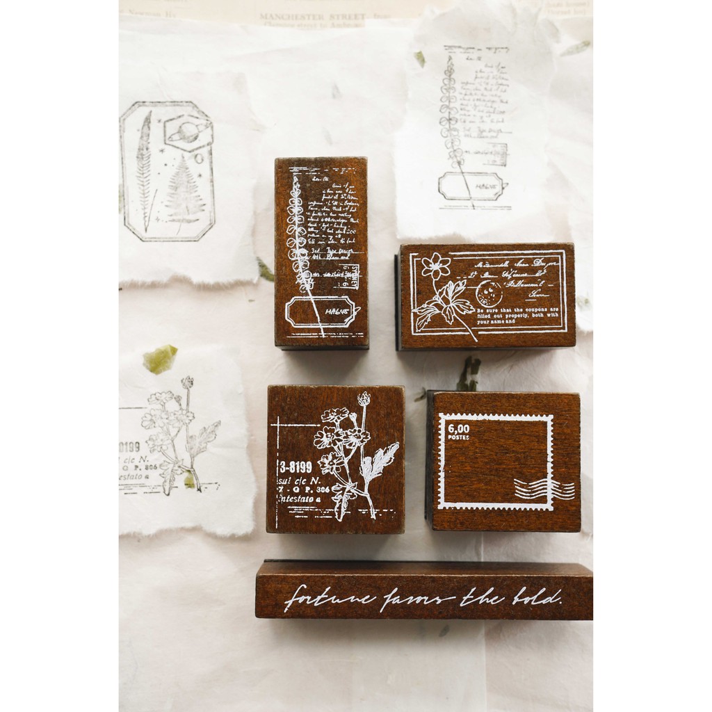 Con dấu gỗ - Bộ con dấu postal