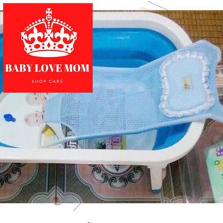 [BABY LOVE MOM] [MOM OF SHUSHI] Lưới Tắm Kèm Gối Dành Cho Bé Sơ Sinh
