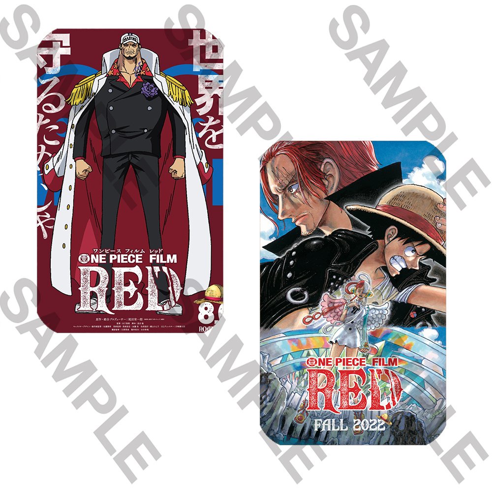 Thẻ Card Bo Góc Nhân Vật One Piece Phim RED - Giấy C300 Cứng Cáp - Màng Cán Sần Xịn