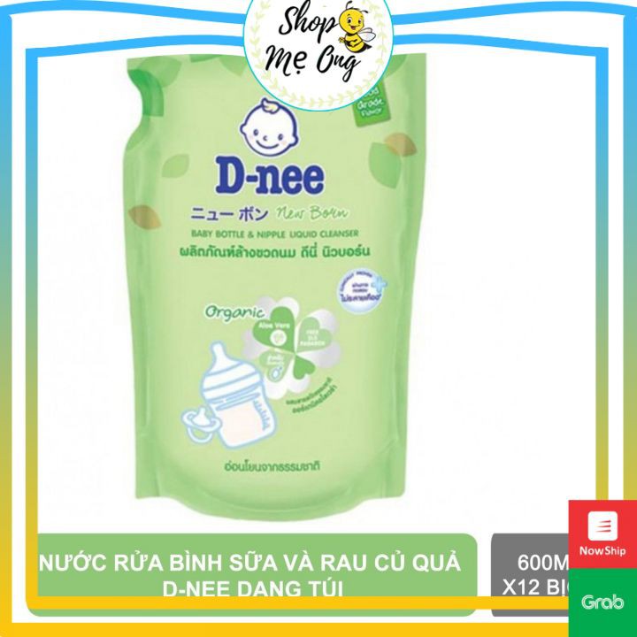 Nước Rửa Bình Dnee Cho Bé Sơ Sinh Túi 600ml - Hàng Nội Địa Thái Lan