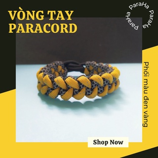 Vòng tay unisex paracord phản quang