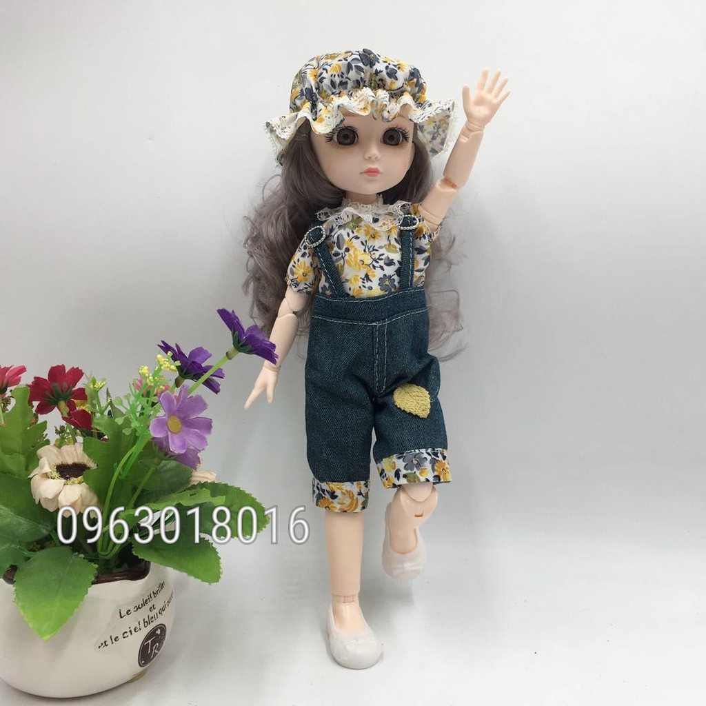 Búp bê Chibi cao cấp mặc váy siêu xinh 30cm