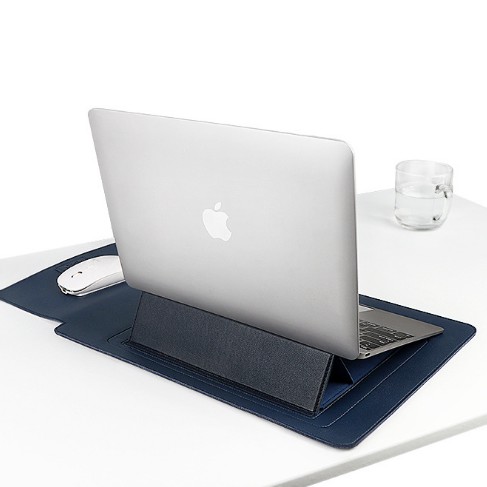 Túi đựng laptop kiêm giá đỡ laptop và bàn di chuột bằng da PU SWEETON