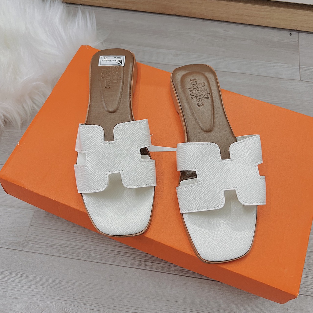 DÉP H BỆT, DÉP LÊ NỮ QUAI NGANG HƠ MẸT ĐẾ NHỰA DA SẦN MỀM ĐẸP CỰC KÌ