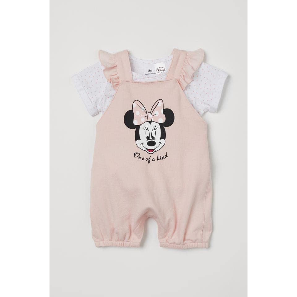 Set yếm HM Hồng phấn  mickey