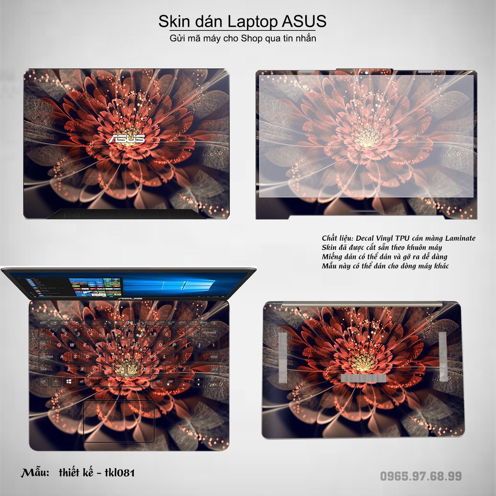 Skin dán Laptop Asus in hình thiết kế _nhiều mẫu 8 (inbox mã máy cho Shop)