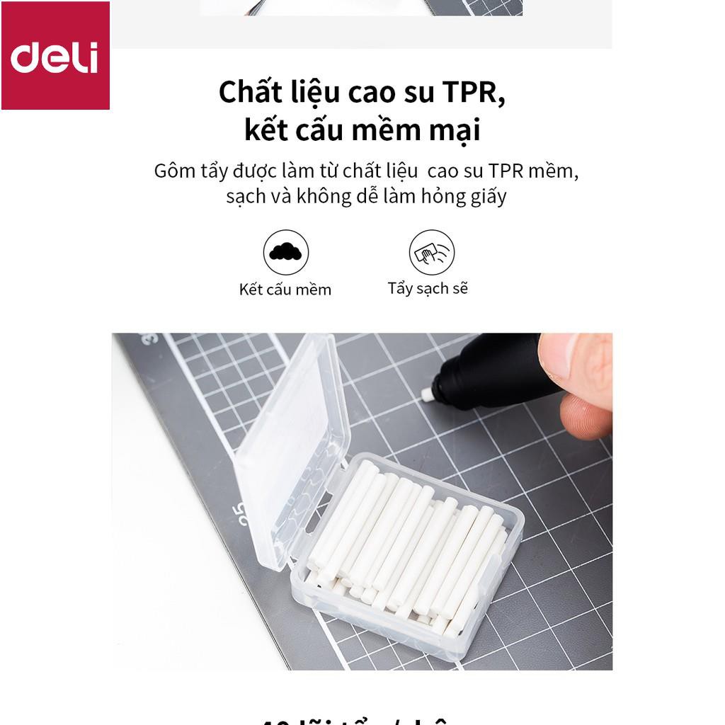 Lõi ruột tẩy điện Deli – Hộp 40 lõi - 71112 [Deli]