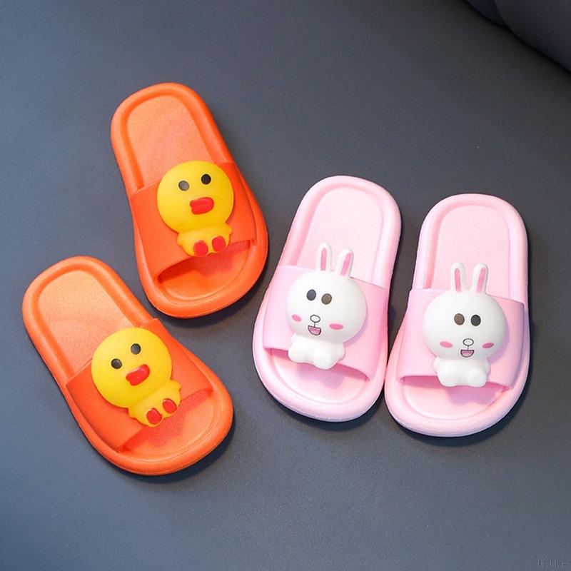 Xăng đan Chống Trượt Thoáng Khí Có Đèn Led Dạ Quang Họa Tiết Động Vật Thỏ Thời Trang Mùa Hè Đi Biển Mùa Hè Dành Cho Trẻ Em