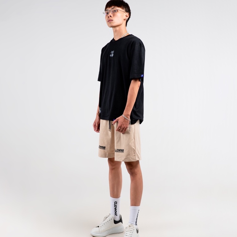 Quần đùi short trơn local brand Clownz Signature nhiều màu nỉ da cá nam nữ thể thao