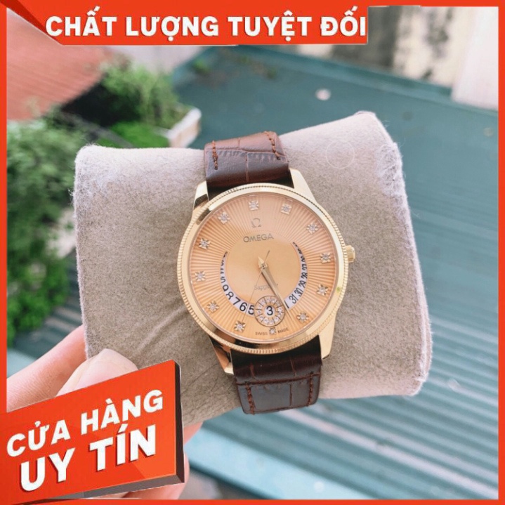 Đồng Hồ Nam 0mega Sapphire OM032 case 38mm Máy Pin Nhật Chống Xước Tuyệt Đối