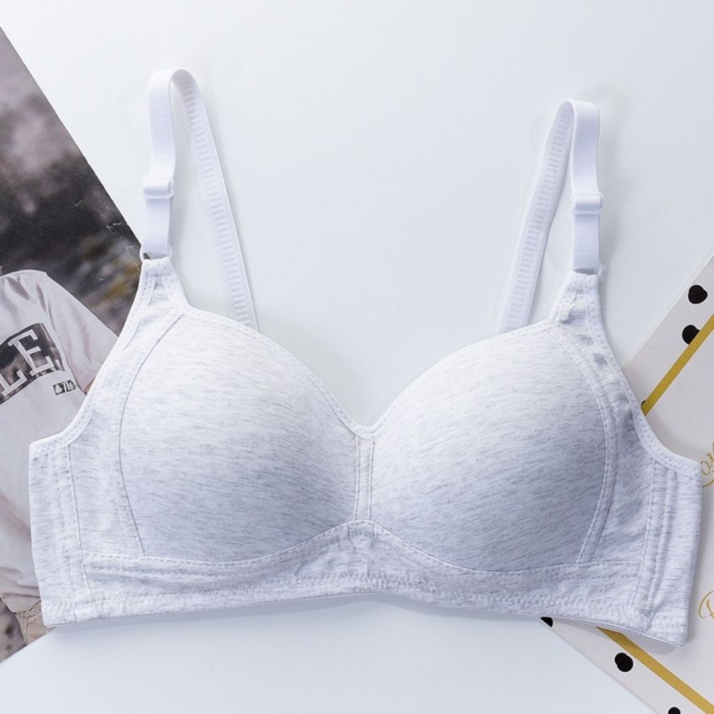 Áo lót ngực nữ sinh áo Bra cotton không gọng  mút mỏng mềm mát phom gom ngực đẹp A838 - CAVERA