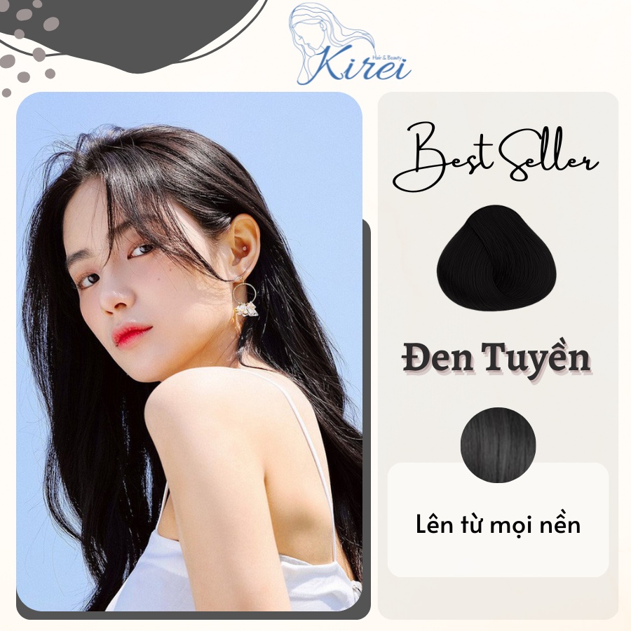 Thuốc nhuộm tóc màu ĐEN TUYỀN không cần tẩy Kirei Hair, KireiHair, KIREIHAIR