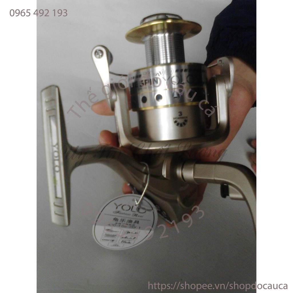 Máy câu cá yolo tfb6000 tặng hộp cước dài 100m số 7 ( rẻ vô địch )