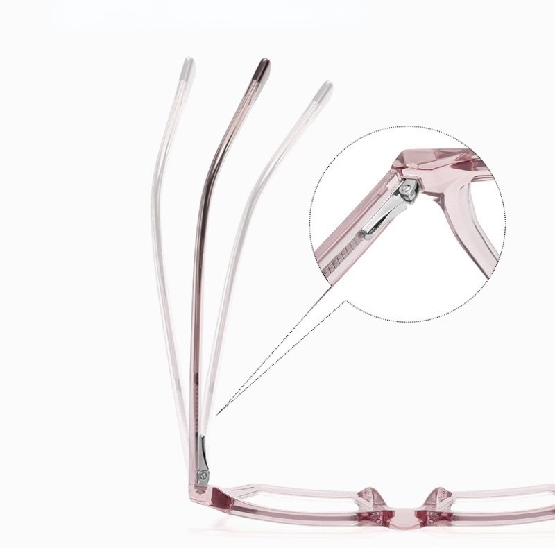 Mắt Kính Chống Ánh Sáng Xanh TR90 Polygon Ferrule Temple Thời Trang Mới