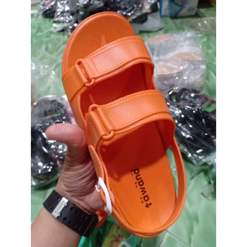 Giày Sandal Nữ Nhựa Dẻo kiểu mới  ( Đen , Hồng, Cam, Ngọc)