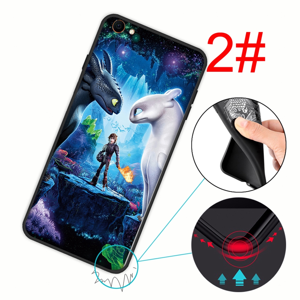 Ốp Điện Thoại Silicon Mềm Hình How To Train Your Dragon 57yx Cho Vivo Y11 Y66 Y67 Y75 Y79 Y85 Y89 Z5x