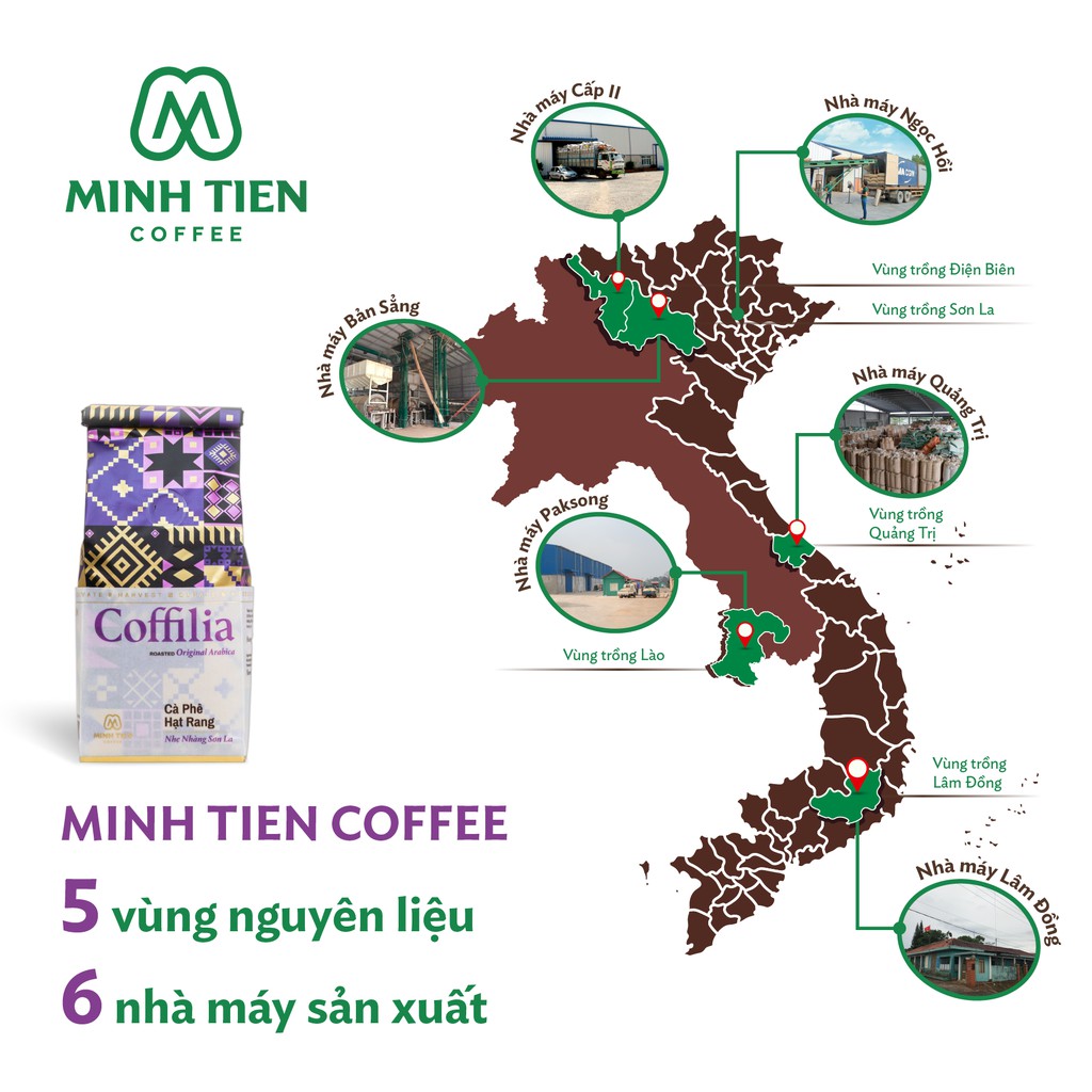 Cà phê hạt rang - Coffilia - Nhẹ nhàng Sơn La (loại 250g), cà phê hạt rang 100%Arabica, công nghệ sấy lạnh hiện đại | BigBuy360 - bigbuy360.vn