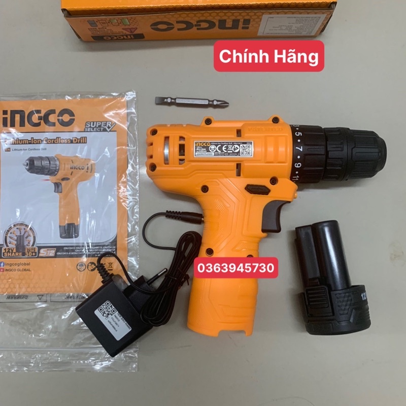 INGCO Máy khoan dùng pin Lithium 12V CDLI12415
