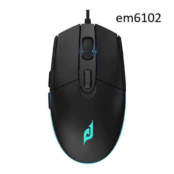 Chuột chơi game, Led RGB Chính hãng E-Dra EM6102, BH 24 Tháng Toàn Quốc - Gaming Mouse Edra 6102 RGB Led