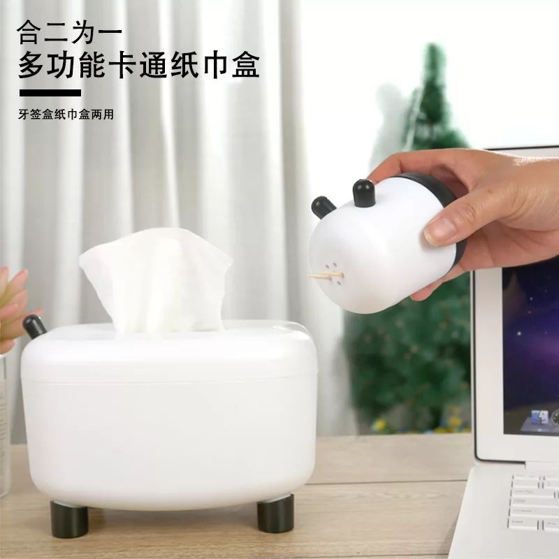 Hộp Đựng Khăn Giấy Kèm Đựng Tăm Hình Cừu Độc Đáo Tiện Dụng